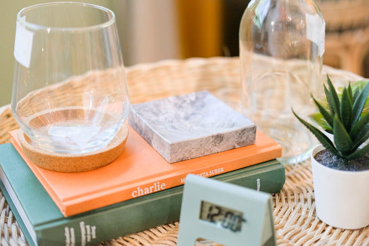 Handmade Patinated Tundra Grey Marble Dish - Bonheim