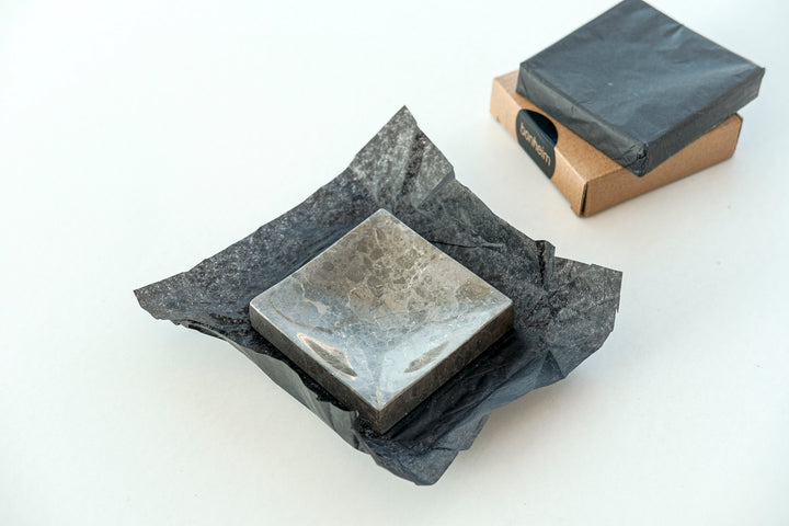 Handmade Polished Savannah Grey Marble Dish - Bonheim