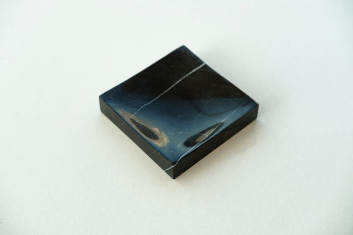 Handmade Polished Bruno Perla Black Marble Dish - Bonheim