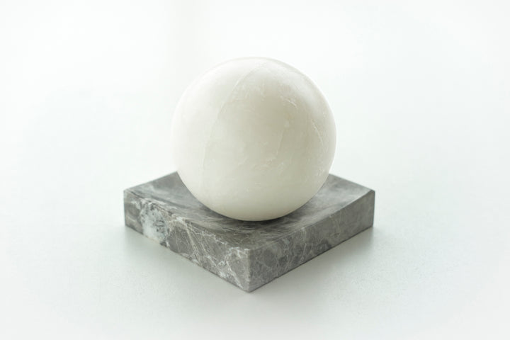 Handmade Patinated Tundra Grey Marble Dish - Bonheim