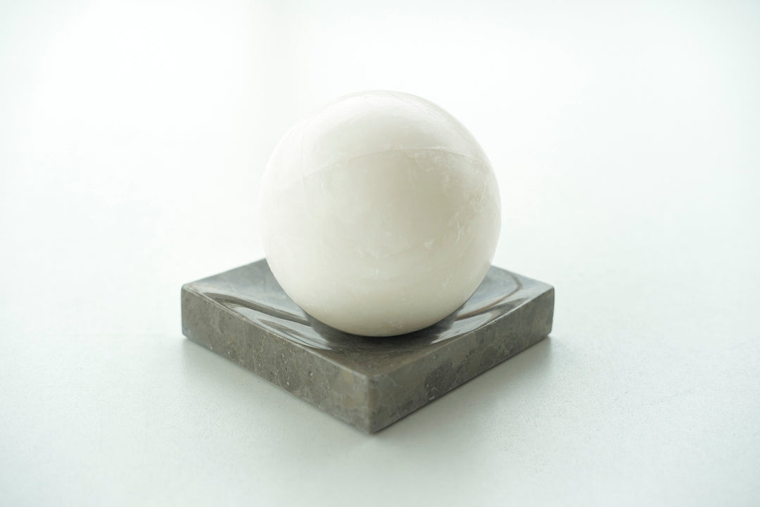 Handmade Polished Savannah Grey Marble Dish - Bonheim