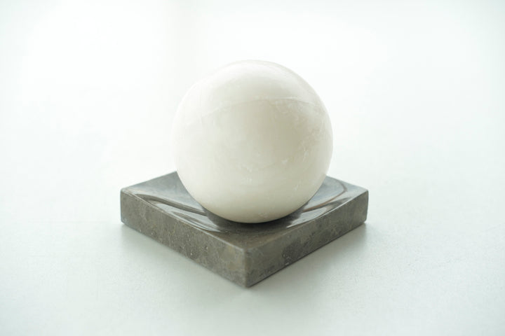 Handmade Polished Savannah Grey Marble Dish - Bonheim