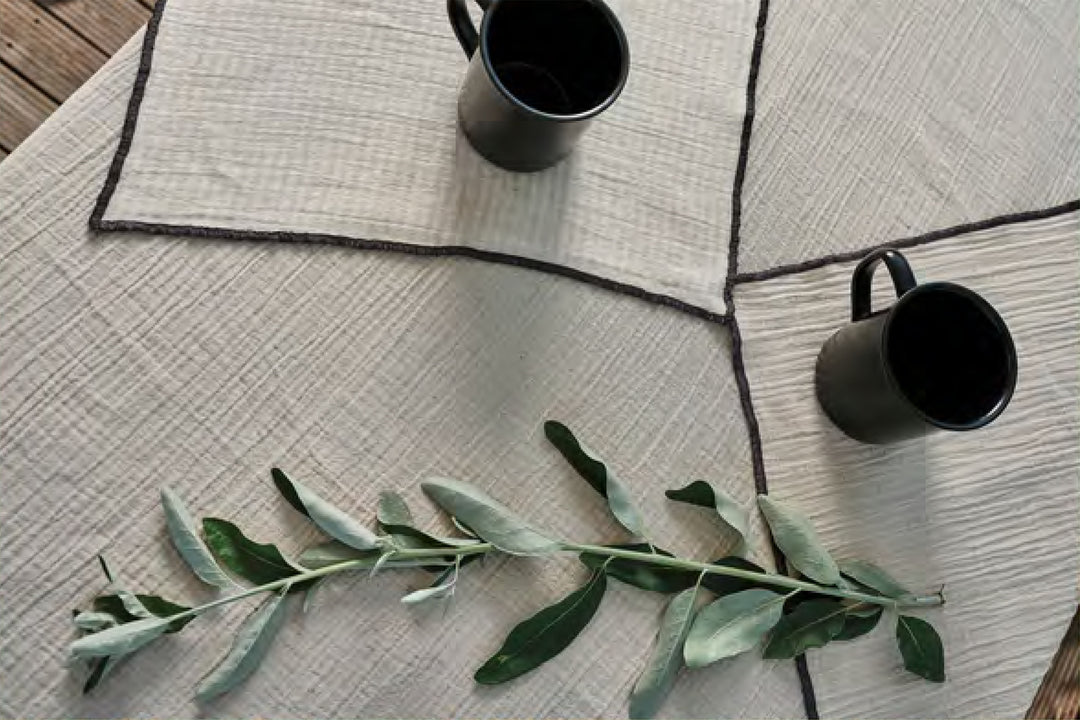 Striped Linen Tablecloth - Bonheim